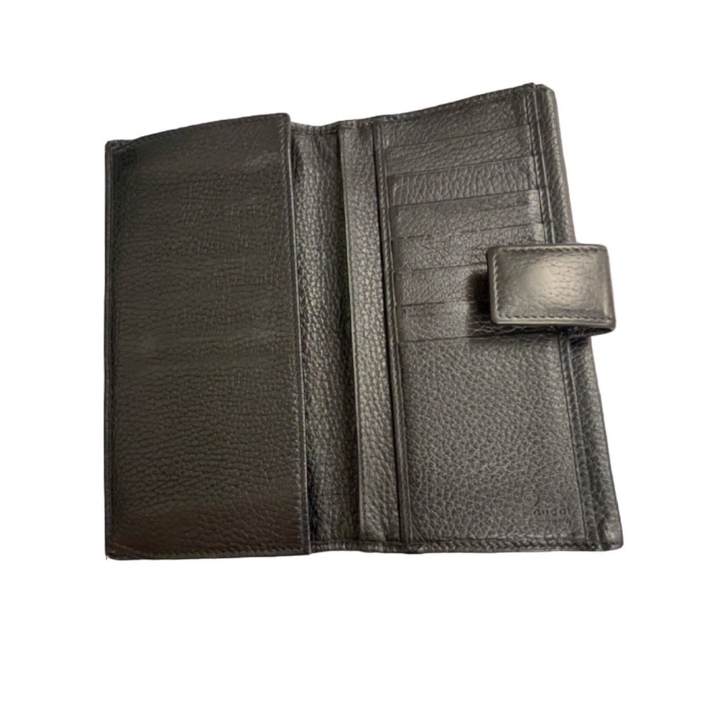 Authentic Gucci Eclipse Black & Silver Long Bifol… - image 5